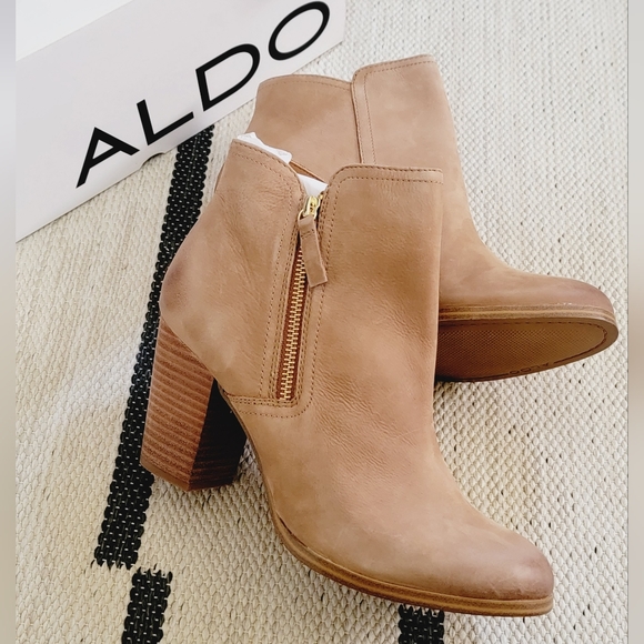 Aldo Tan Leather Booties | Emely | SZ:10 - Picture 7 of 13